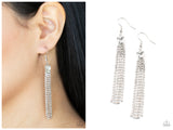 Drop-Dead Dainty - White Earring