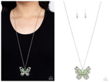 Wings Of Whimsy - Green Necklace