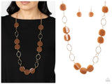 Posh Promenade - Brown Necklace