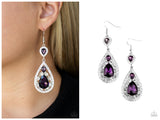 Posh Pageantry - Purple Earring