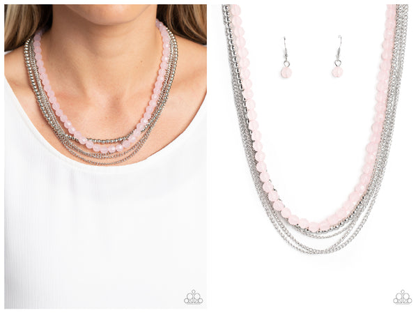 Boardwalk Babe - Pink Necklace