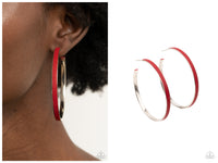 Fearless Flavor - Red Hoop Earring