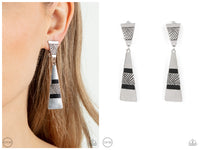 Safari Seeker - Black Clip-on Earring