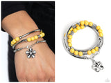 Off the WRAP - Yellow Bracelet