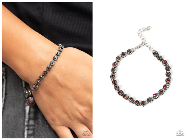 Charm School Shimmer - Red Bracelet