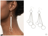 Demurely Dazzling - White Earring