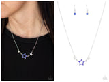 United We Sparkle - Blue Necklace