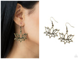 Lotus Ponds - Brass Earring