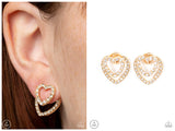 Ever Enamored - Gold Post Earring
