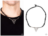 Arrowed Admiral - Black Necklace