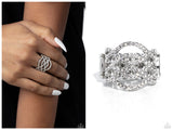 Interlocked Impression - White Ring