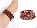 Gossip PEARL - Brown Bracelet