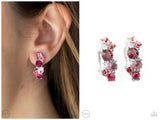 Cosmic Celebration - Pink Clip-on Earring