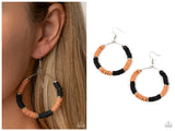 Skillfully Stacked - Black Earring