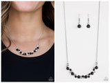 Short Black Pearly Necklace