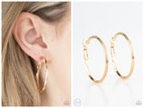 City Classic - Gold Clip-on Earring