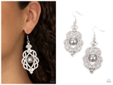 Rhinestone Renaissance - Silver Earring