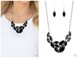 Glitzy Goddess - Black Necklace