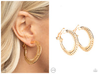 Moon Child Charisma - Gold Clip-on Earring