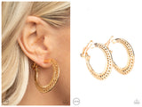 Moon Child Charisma - Gold Clip-on Earring