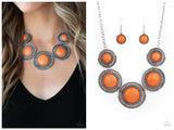She Went West - Orange Necklace