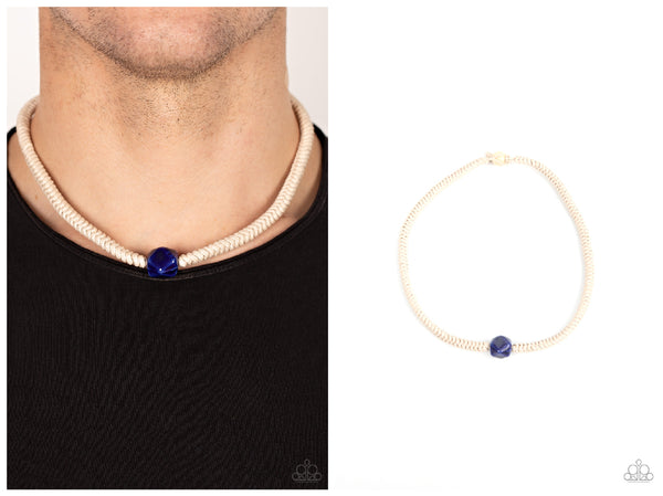 Metamorphic Marvel - Blue Urban Necklace