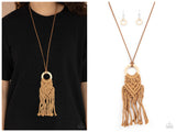 Crafty Couture - Brown Necklace
