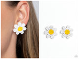 Sensational Seeds - White Post Earring