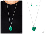 Warmhearted Glow - Green Necklace