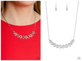 Sparkly Suitor - White Necklace