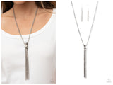 Metallic MESH-Up - Silver Necklace