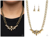 Come at Me - Brass Necklace