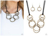 Spiraling Out of COUTURE - Brass Necklace