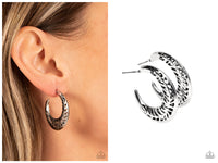 Wanderlust Wilderness - Silver Hoop Earring