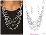 Chain Reaction - Silver Necklace