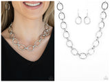 HAUTE-ly Contested - Silver Necklace