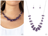 Tearoom Gossip - Purple Necklace