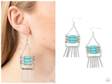 Tribal Tapestry - Blue Earring