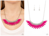 Flauntable Flamboyance - Pink Necklace