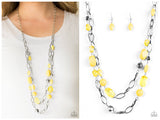 GLEAM Weaver - Yellow Necklace