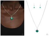 Gracefully Gemstone - Green Necklace