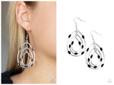 Rippling Rapport - Black Earring