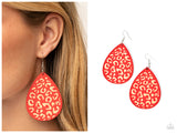 Suburban Jungle - Red Earring