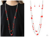 Day Trip Delights - Red Necklace
