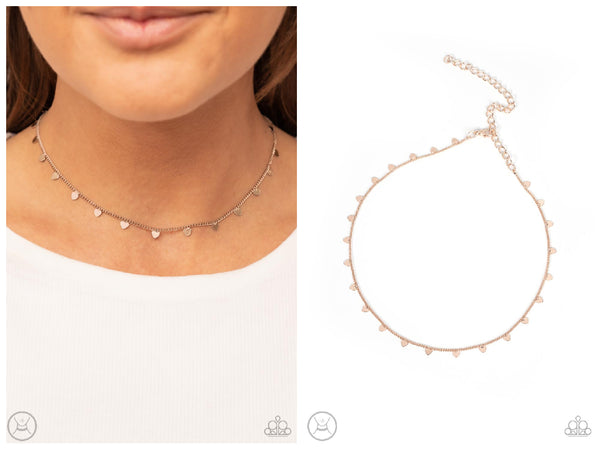 Cupids Cutest Valentine - Rose Gold Choker