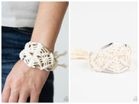 Macrame Mode - White Bracelet