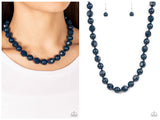Popping Promenade - Blue Necklace