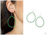 Keep Up The Good BEADWORK - Green Earring