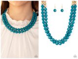 Greco Getaway - Blue Necklace
