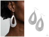 Hand It OVAL! - Silver Earring